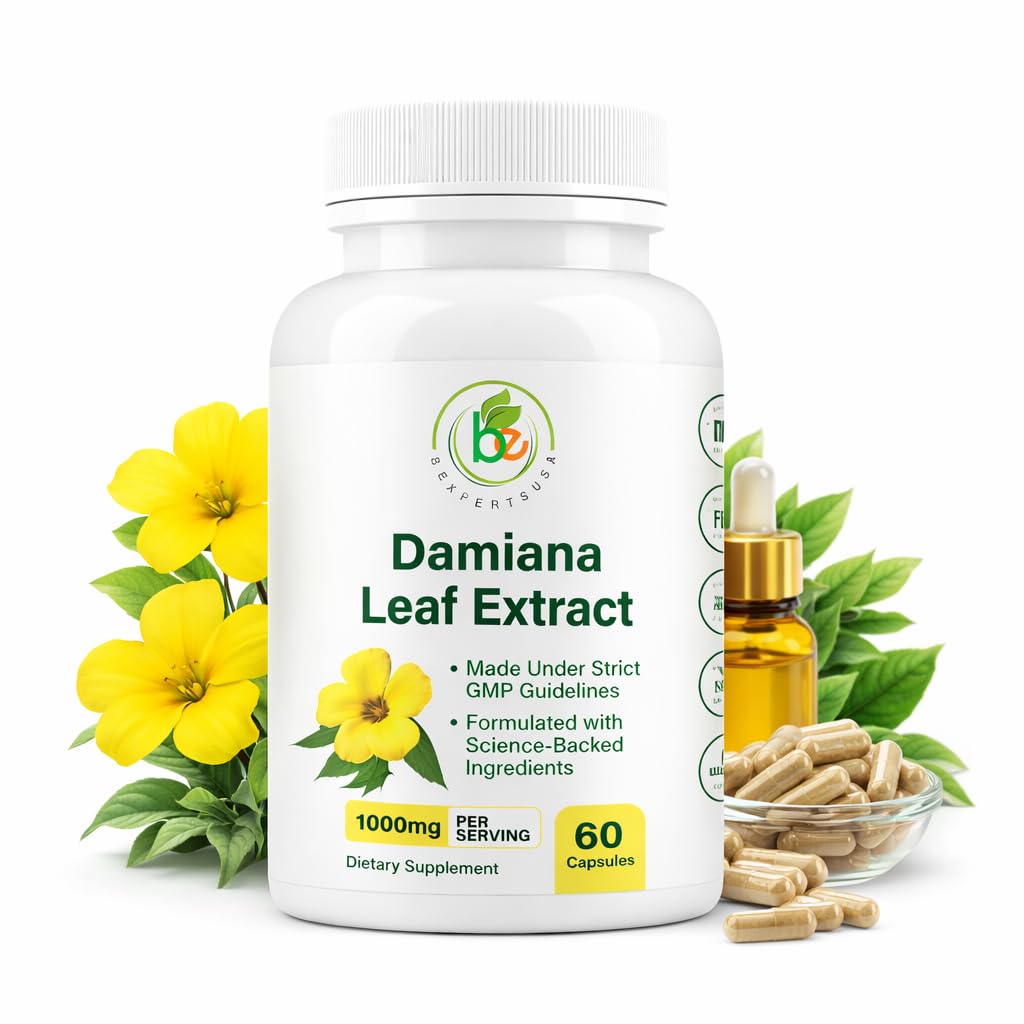 BEXPERTSUSA Damiana Leaf Capsules 60 Count