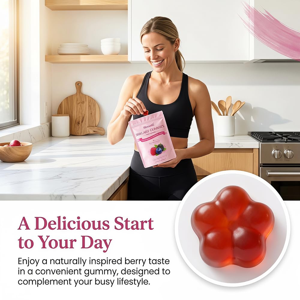 Vlsdoin Bloomin Shilajit Gummies for Women 60 Count