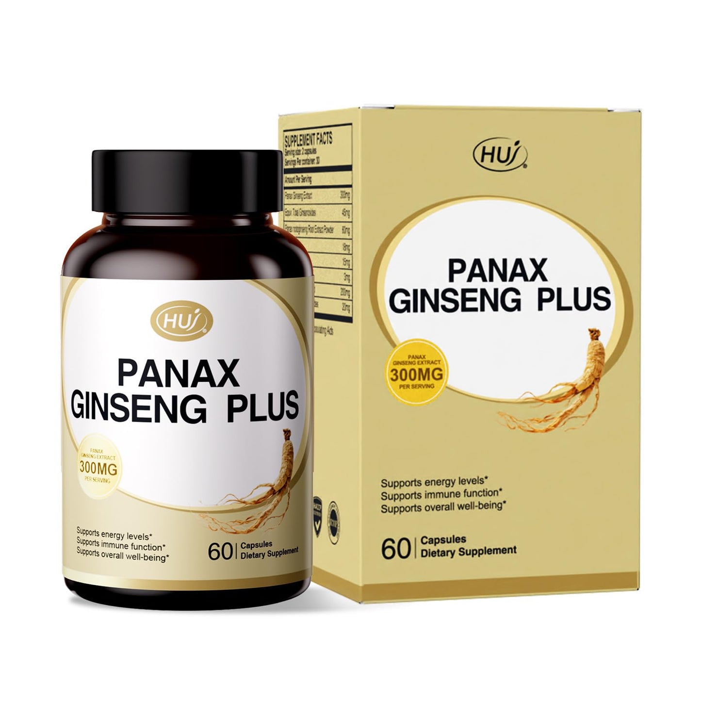 HUJ Panax Ginseng Plus Capsule, 60 Capsules