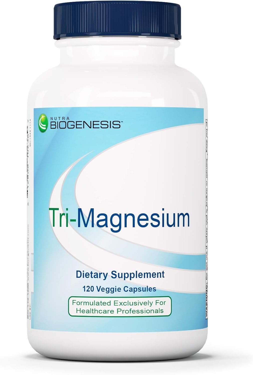 Nutra BioGenesis Tri-Magnesium Triple Magnesium Complex High-Absorption Magnesium Supplement with Citrate, Malate & Oxide for Bone, Muscle & Teeth Support, 3-in-1 Formula, 120 Capsules