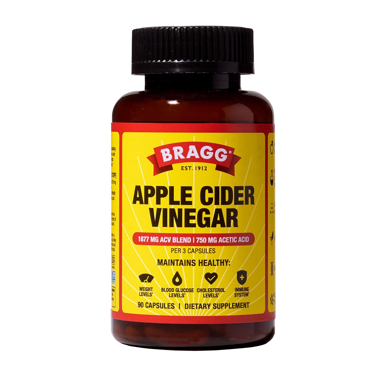 Bragg Apple Cider Vinegar Capsules 90