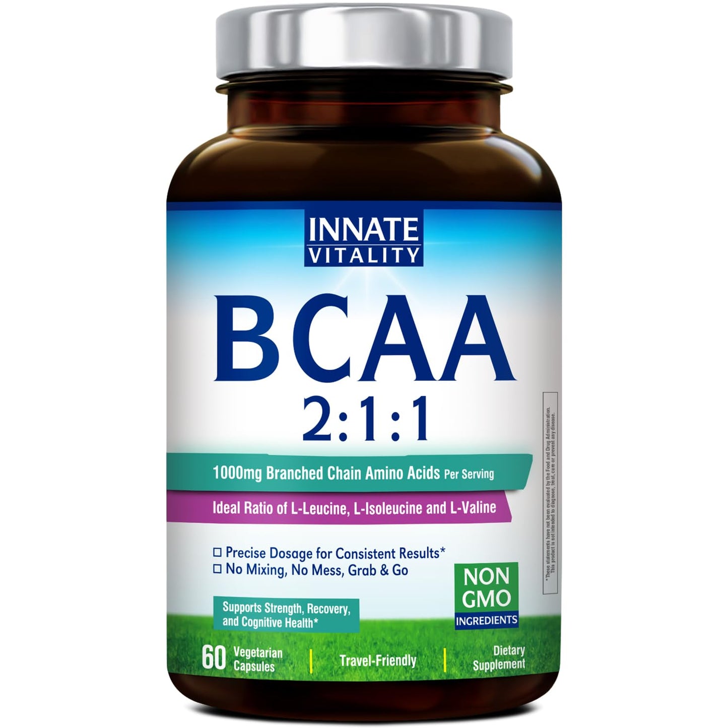 Innate Vitality BCAA Capsules, 60 Count
