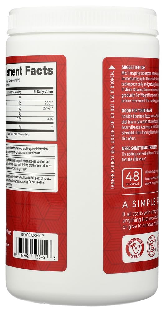 Health Plus The Original Colon Cleanse Powder Plain - Good for Heart - Internal Cleansing - Weight Management, 49