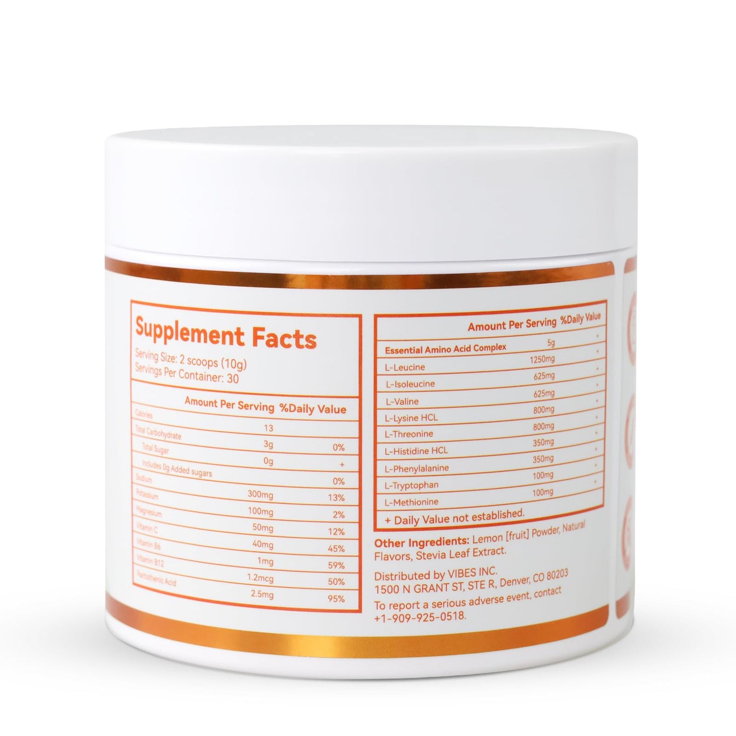 SmildeHeal EAAs Electrolytes Powder, 10.58 oz