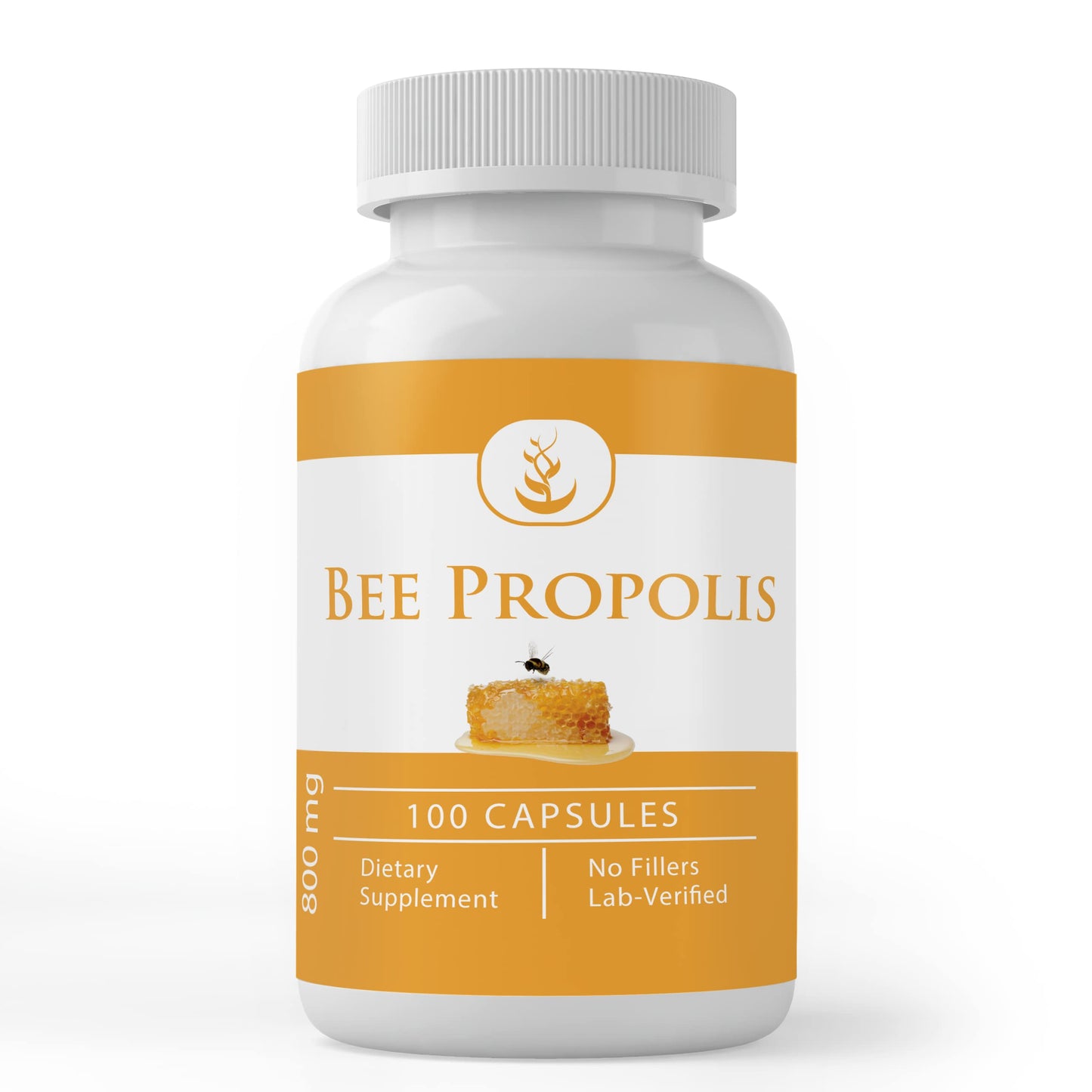 PURE ORIGINAL INGREDIENTS Bee Propolis Capsules 100 Count
