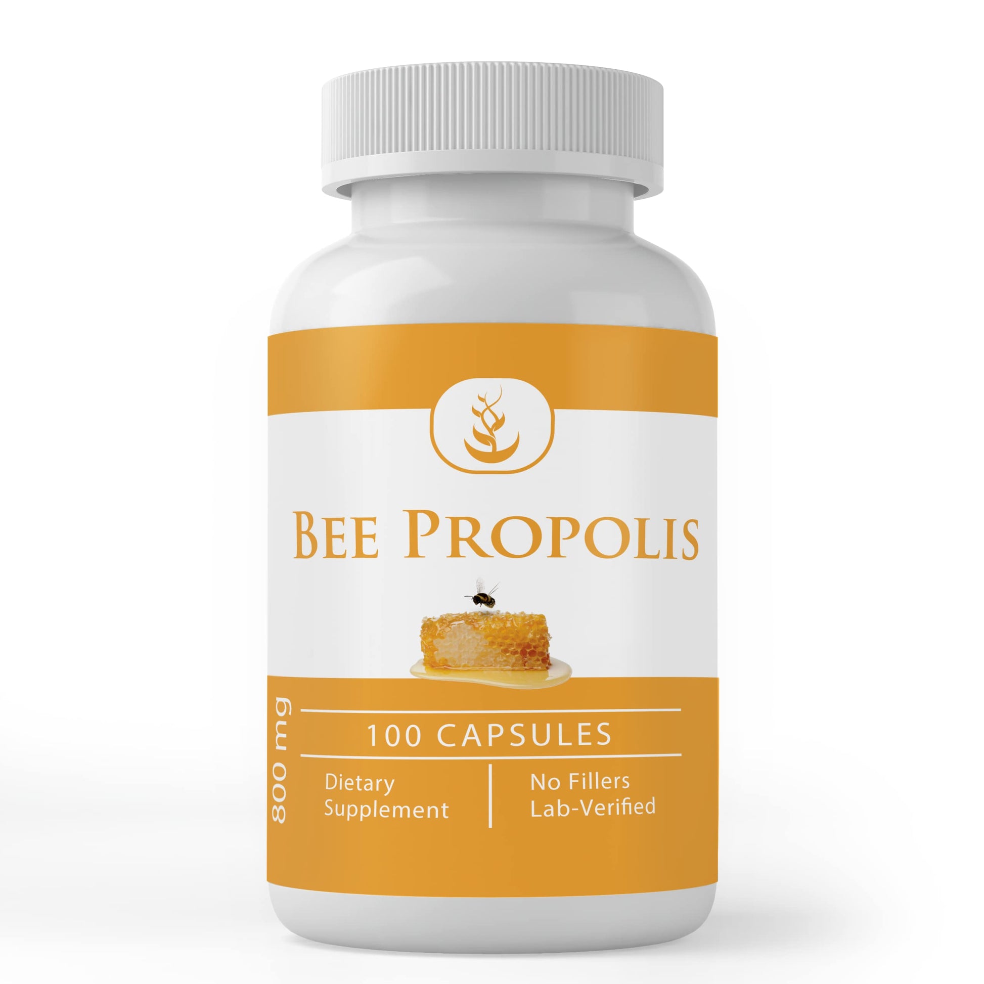 PURE ORIGINAL INGREDIENTS Bee Propolis Capsules 100 Count