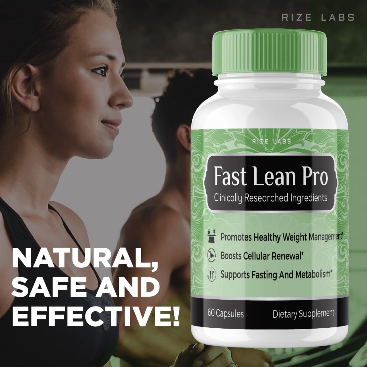 rize labs Fast Lean Pro Dietary Supplement, Advanced Formula, 120 Capsules