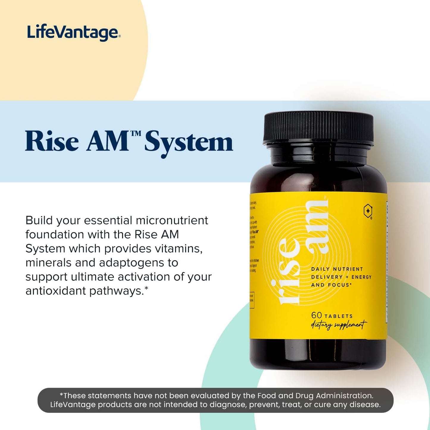 LifeVantage Rise AM Tablet 60 Tablets