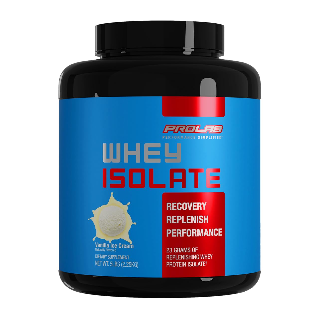 ProLab Whey Isolate Powder Vanilla Ice Cream 5 lb 80 Servings