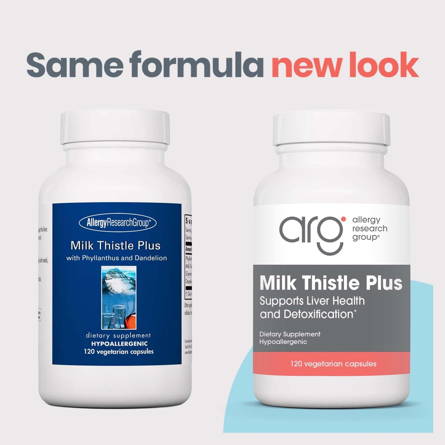 Allergy Research Group Milk Thistle Plus Supplement Capsules 120 Count