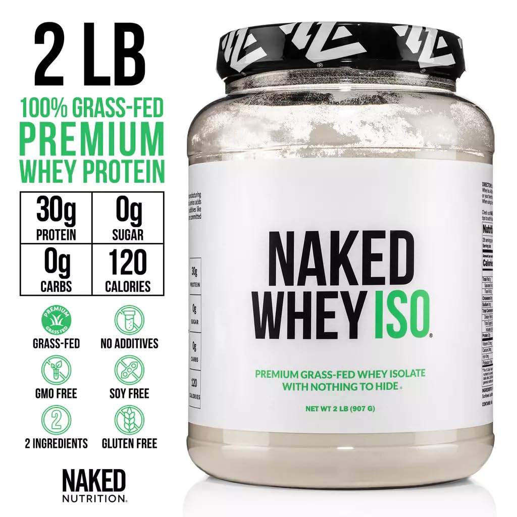 NAKED Whey Isolate Protein Powder, 32 Servings