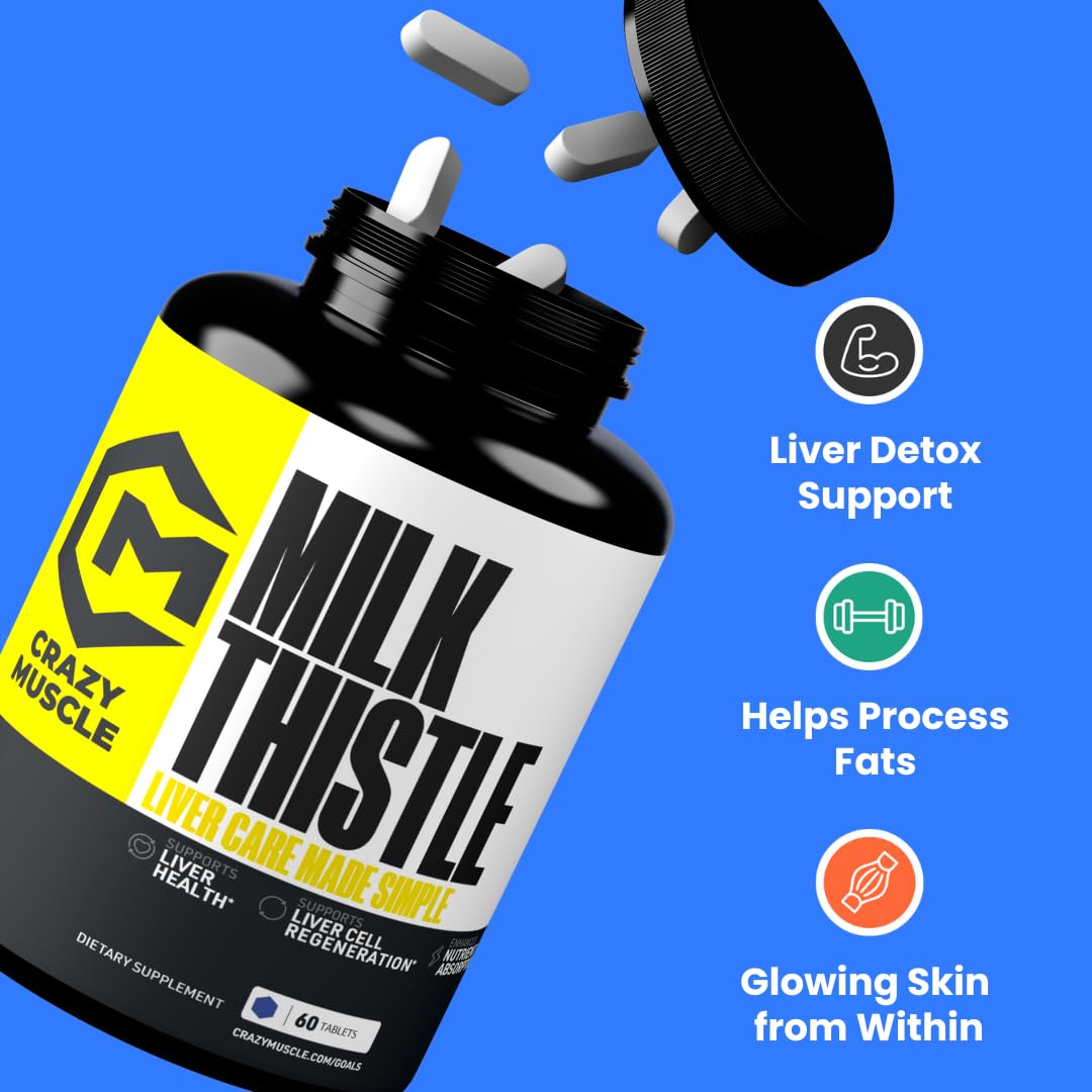 Crazy Muscle Milk Thistle Matrix Tablet, 60 Count