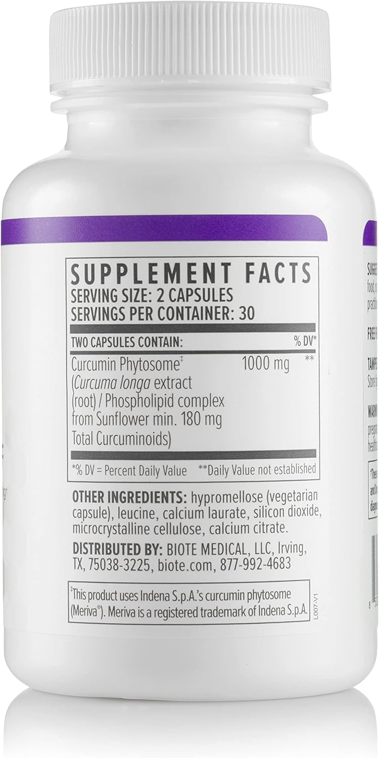 Biote Curcumin SF Circulation + Healthy Aging Caplets 60