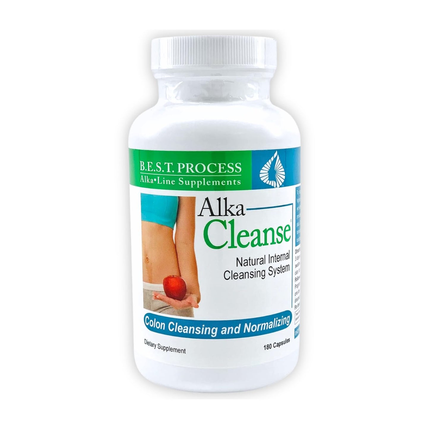 Morter HealthSystem AlkaCleanse Best Process Alkaline — Herbal Detox Colon Cleanse & Digestive Distress Formula — Psyllium Husk, Probiotics, Enzymes & Herbs Capsule, 1 Count