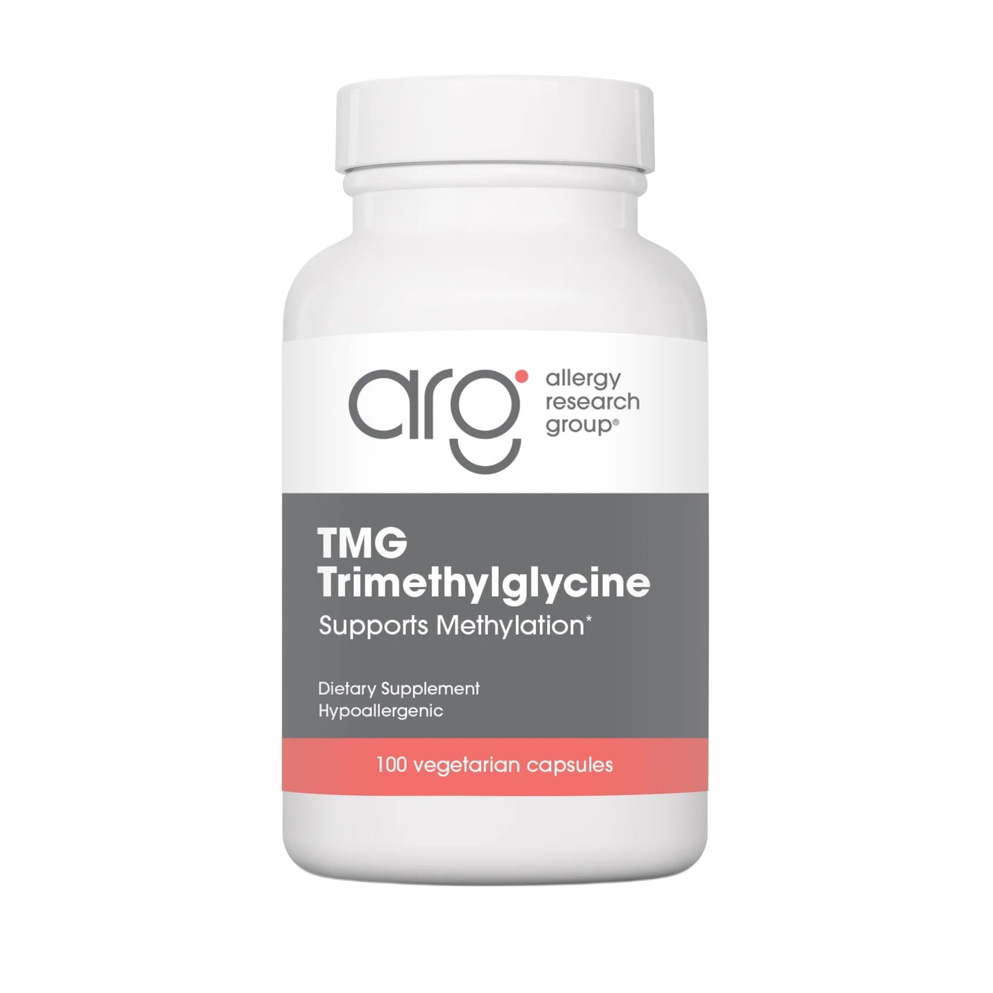 Allergy Research Group TMG Trimethylglycine 750 mg Cardiovascular Capsule, 100 Count