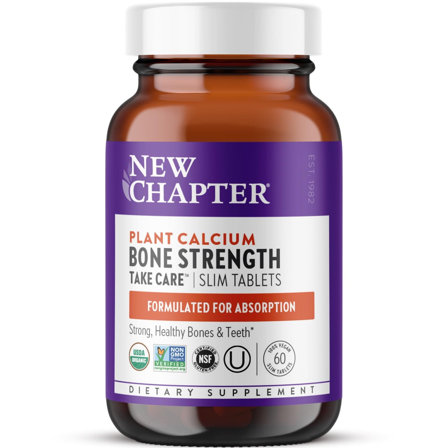 New Chapter Calcium Supplement, 60 Tablets