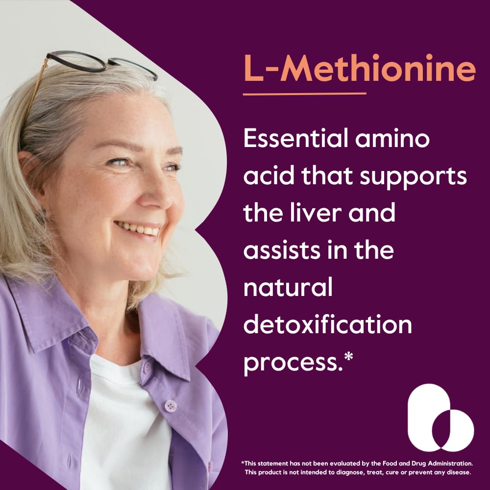 BESTVITE L-Methionine 500mg Capsules, 120 Count