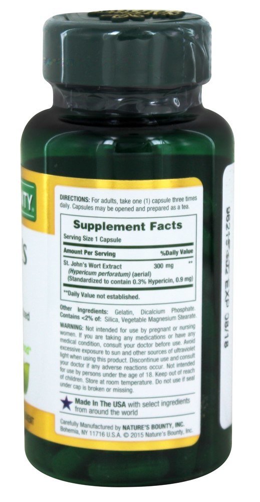 Nature's Bounty St. John's Wort Capsule 100 Count