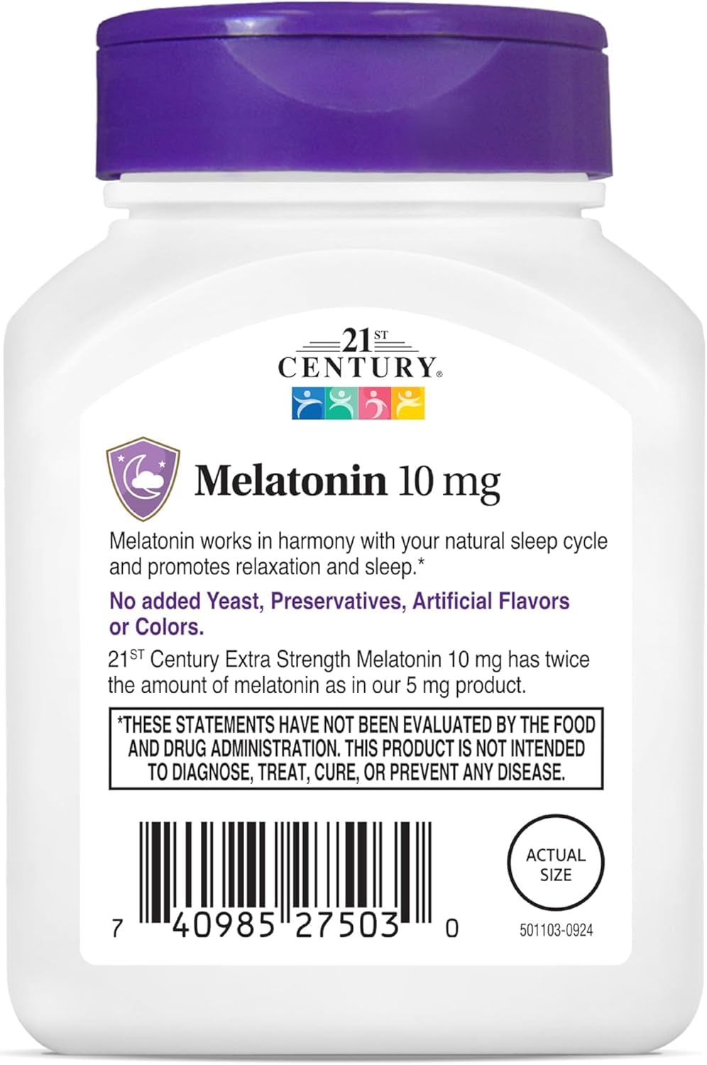 21st Century Melatonin 10mg Tablets, 240