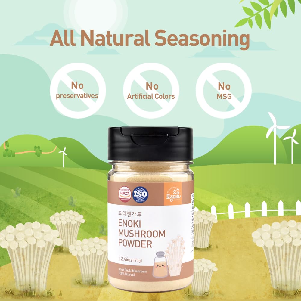 TOJONGHERB Enoki Mushroom Powder, 2.47 oz