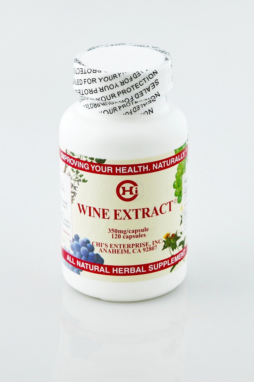 Chi's Enterprise Wine Extract Capsules 120 Count