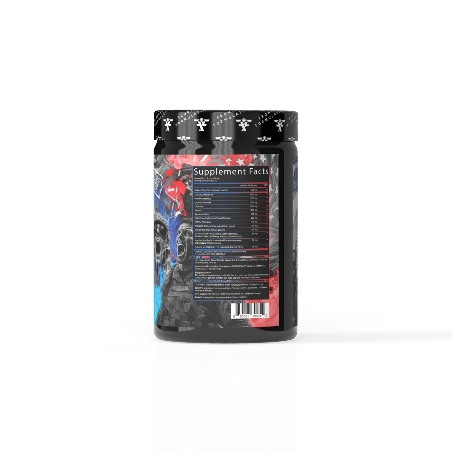 Frontline Formulations Operation Delirium Nootropic Enhanced Pre-Workout Powder, 30 Servings