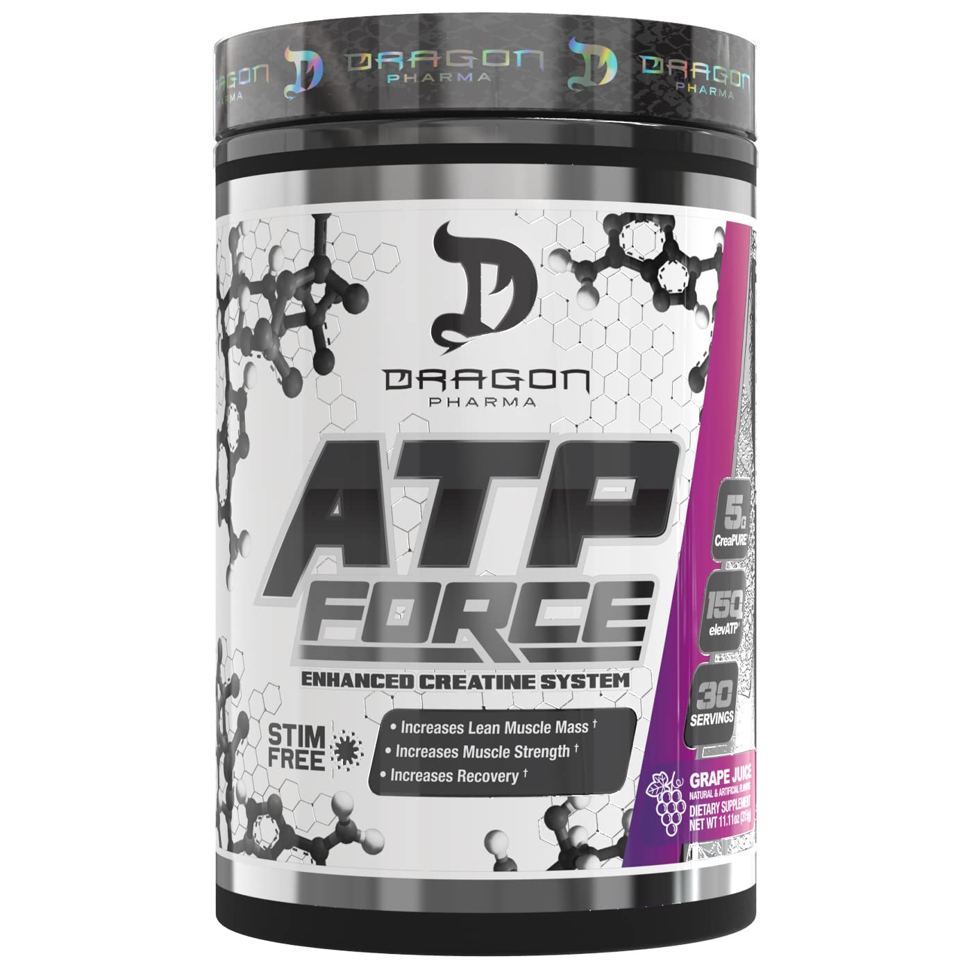 DRAGON PHARMA ATP Force Enhanced Creatine System Powder 12.49 Ounce