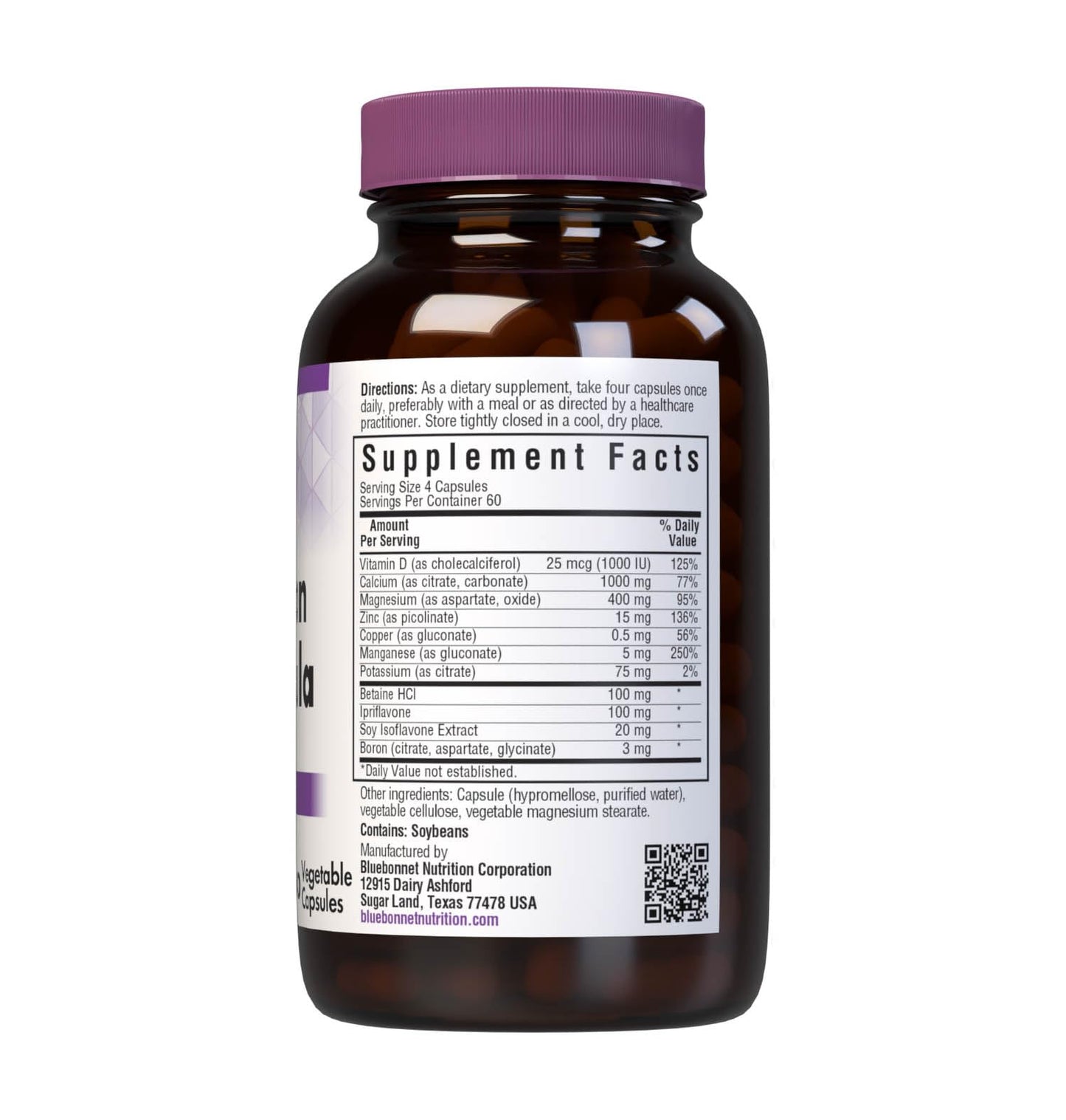 BlueBonnet Super Boron Bone Formula Vegetarian Capsules, 240