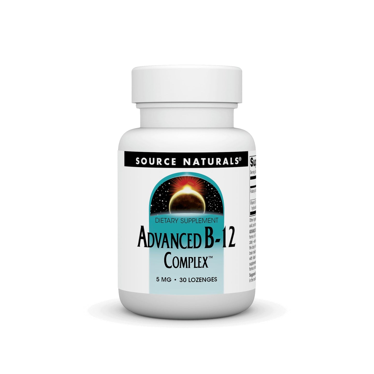 Source Naturals Advanced B-12 Complex 5 MG Lozenges, 30 Count