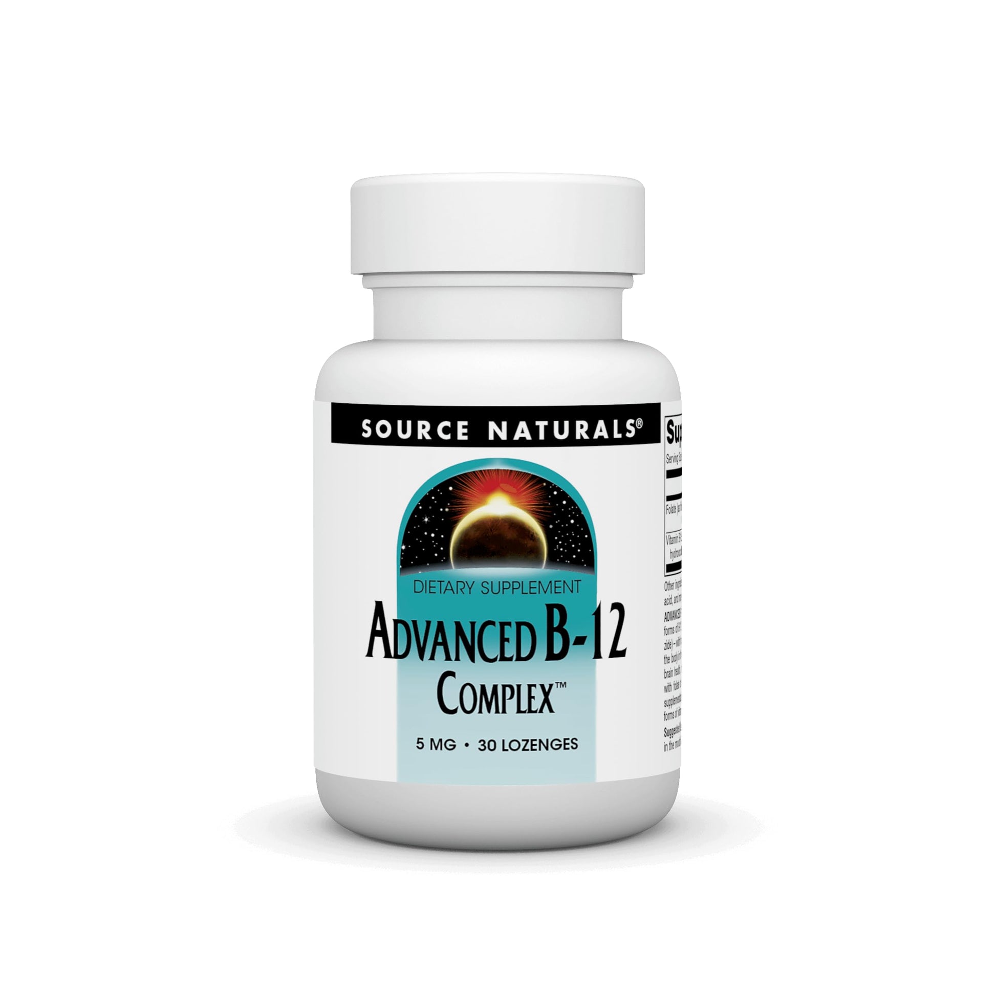 Source Naturals Advanced B-12 Complex 5 MG Lozenges, 30 Count