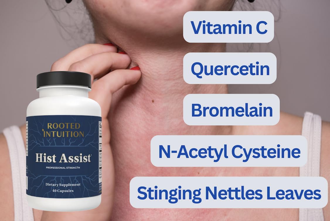 Rooted Intuition Hist Assist Seasonal Sinus & Immune Balance Formula Capsules 120
