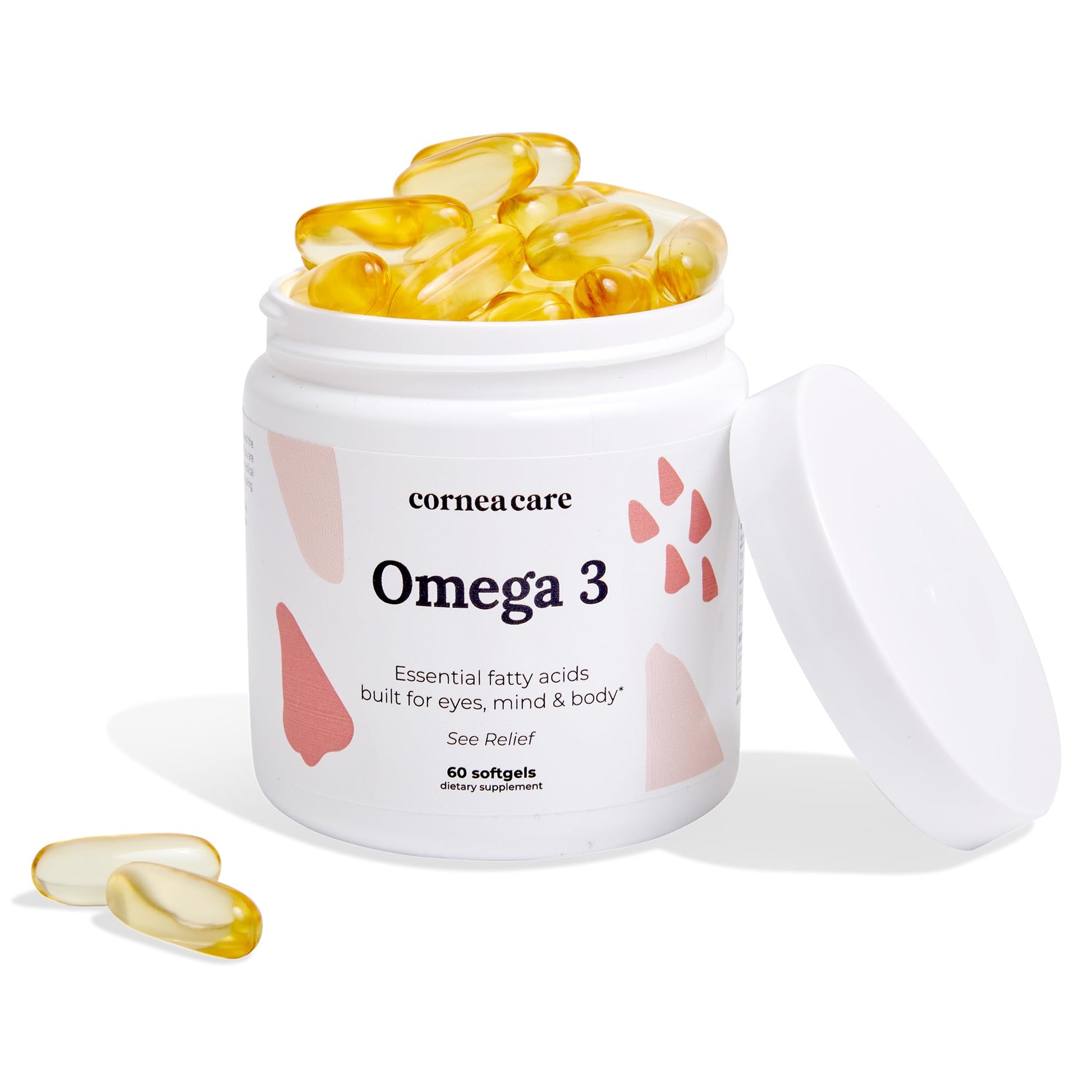 CorneaCare Triple Strength Omega-3 Fish Oil for Total Eye Health Softgels, 60 Count