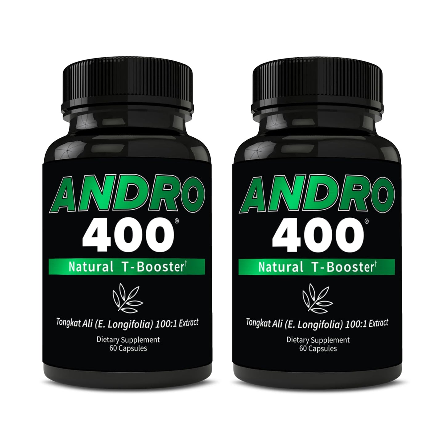 Andro400 Tongkat Ali Testosterone Booster Capsules, 120 Count