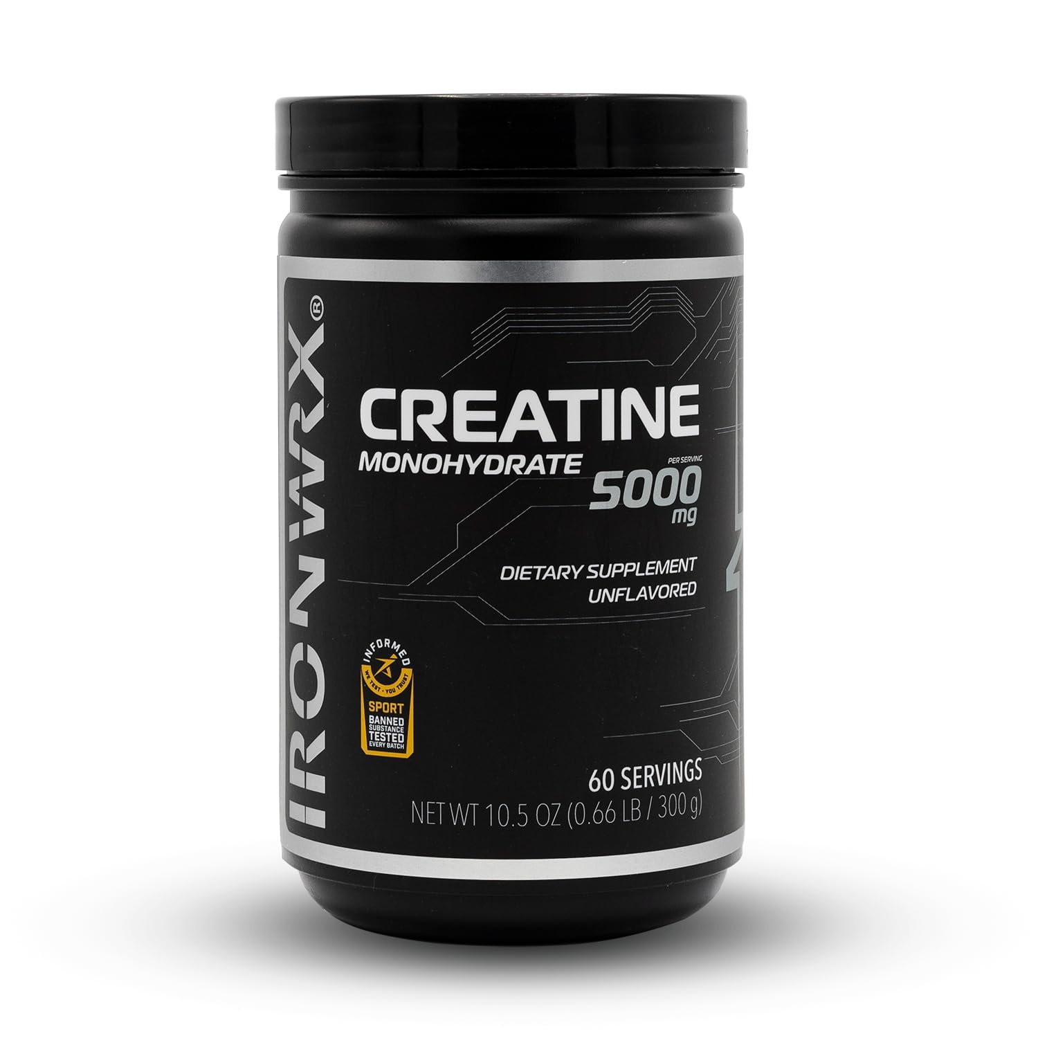 IRONWRX Creatine Monohydrate Powder 10.5 oz