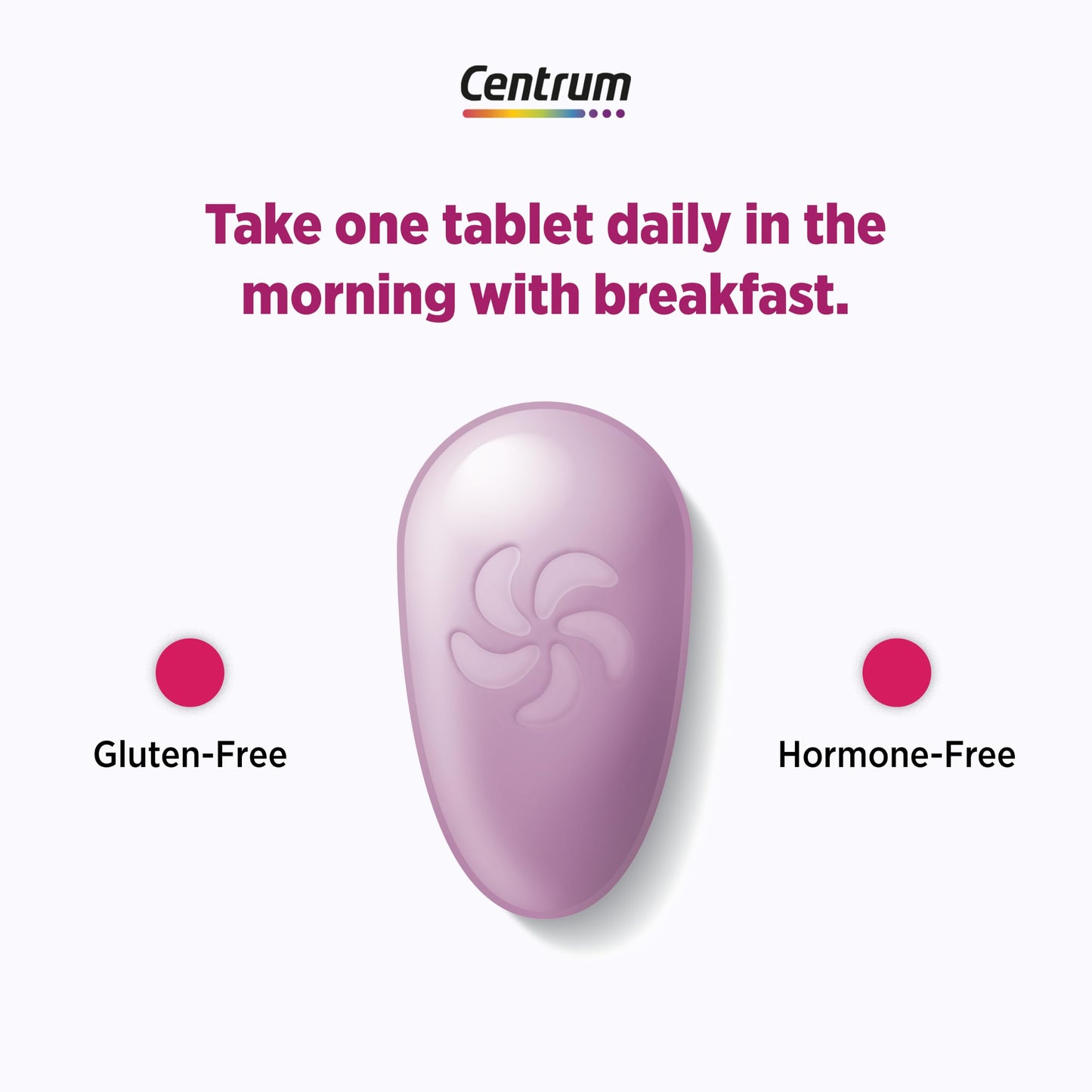 Centrum Complete Multivitamin Supplement + Hot Flash Support Menopause Support Tablets, with Clinically Studied geniVida, 30 Tablets