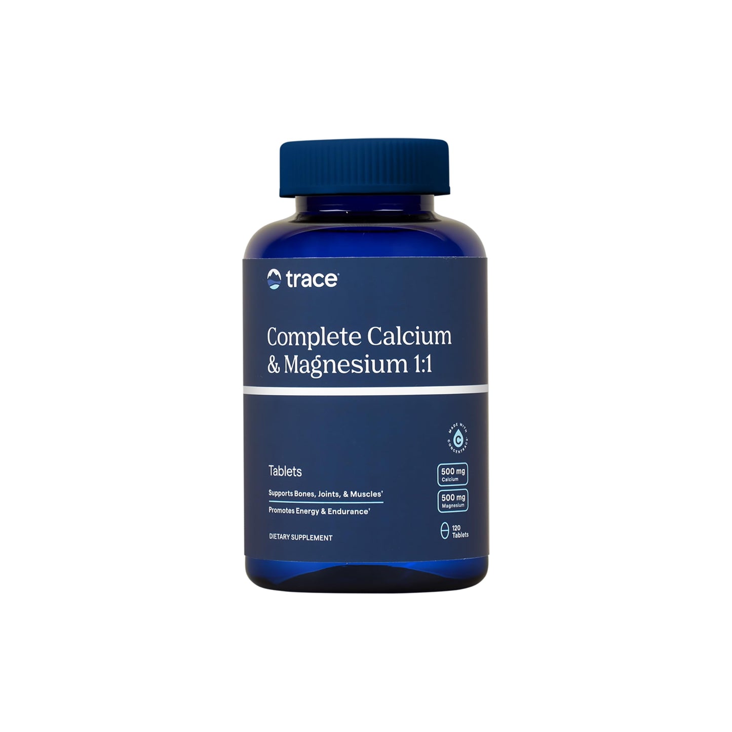 Trace Minerals Complete Calcium & Magnesium 1:1 Tablets 120