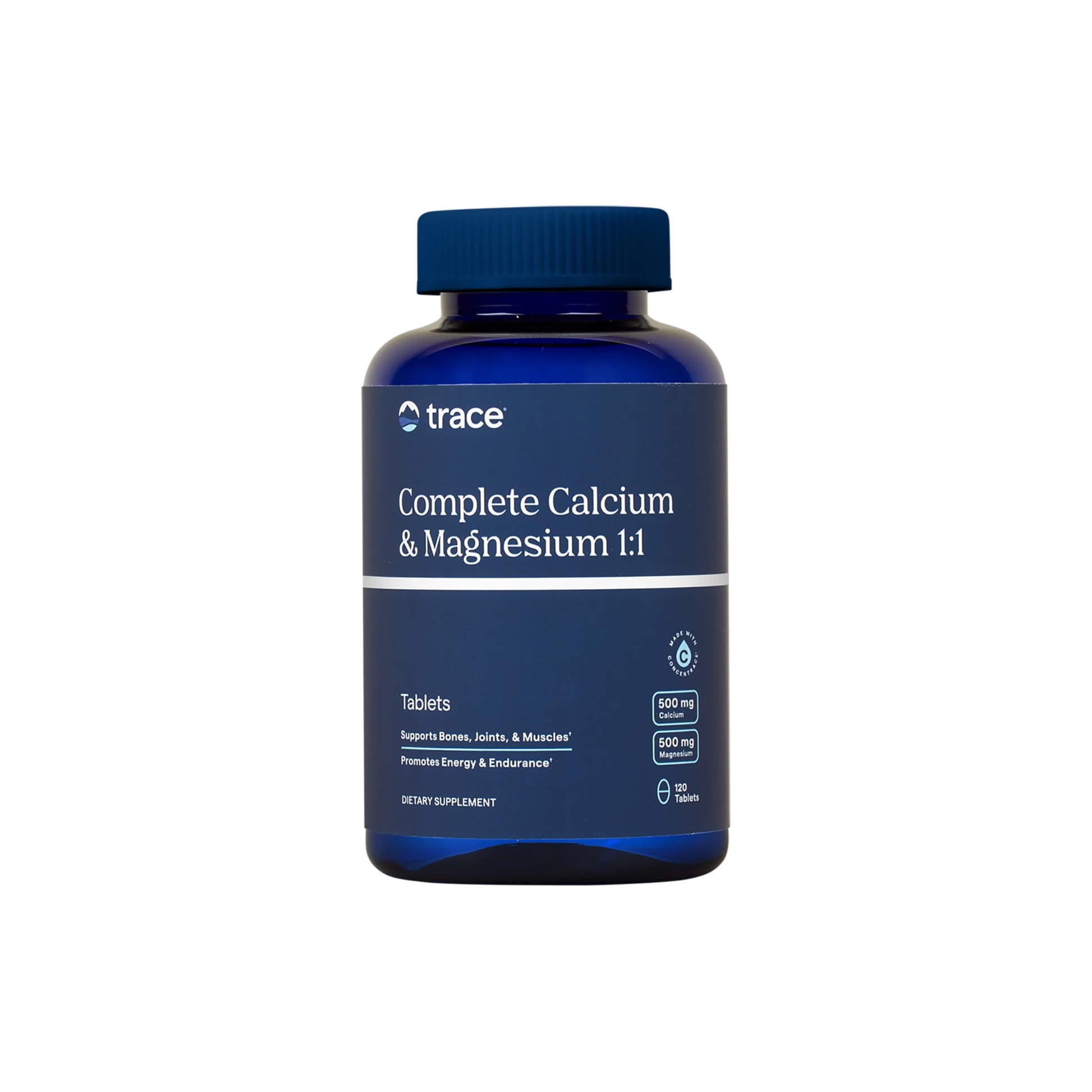 Trace Minerals Complete Calcium & Magnesium 1:1 Tablets 120