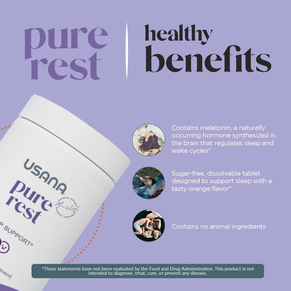 USANA Pure Rest Melatonin Tablet 56 Tablets