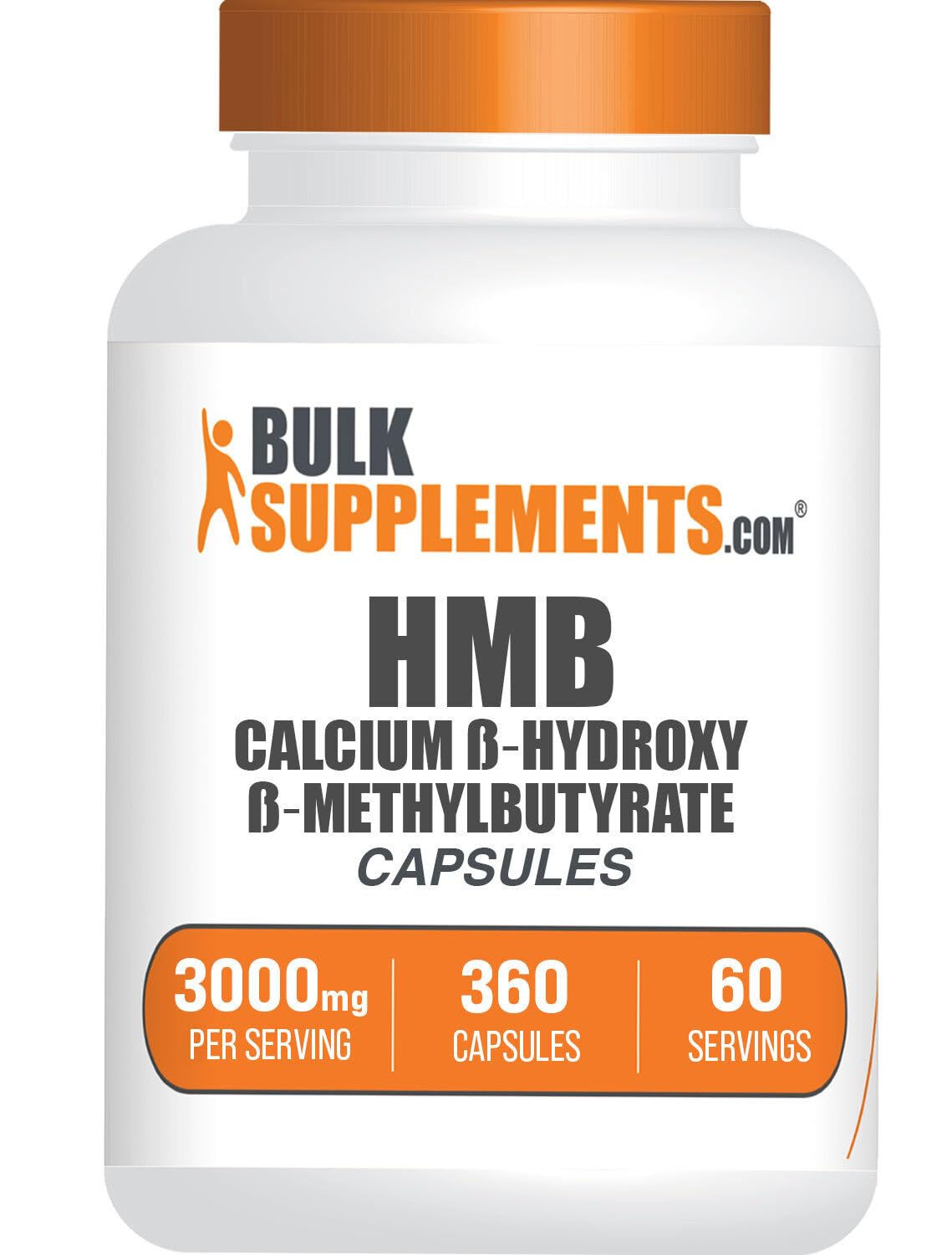 BulkSupplements HMB Capsules Calcium HMB, 360 Count