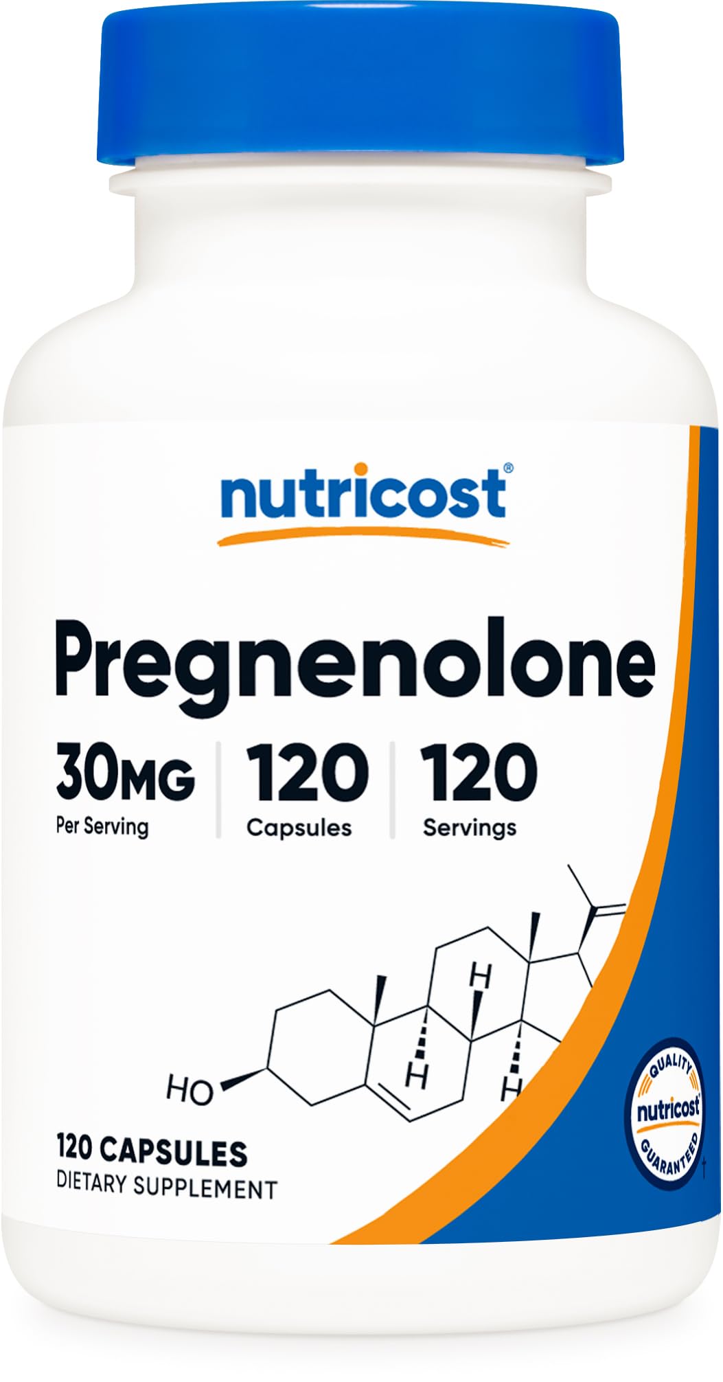 Nutricost Pregnenolone 30mg Capsules, 120 Count