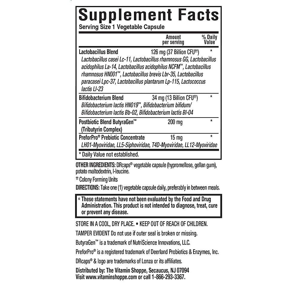 ProBioCare Men’s Once Daily Probiotic Capsule, 50B CFU, Digestive Health, 1 Count