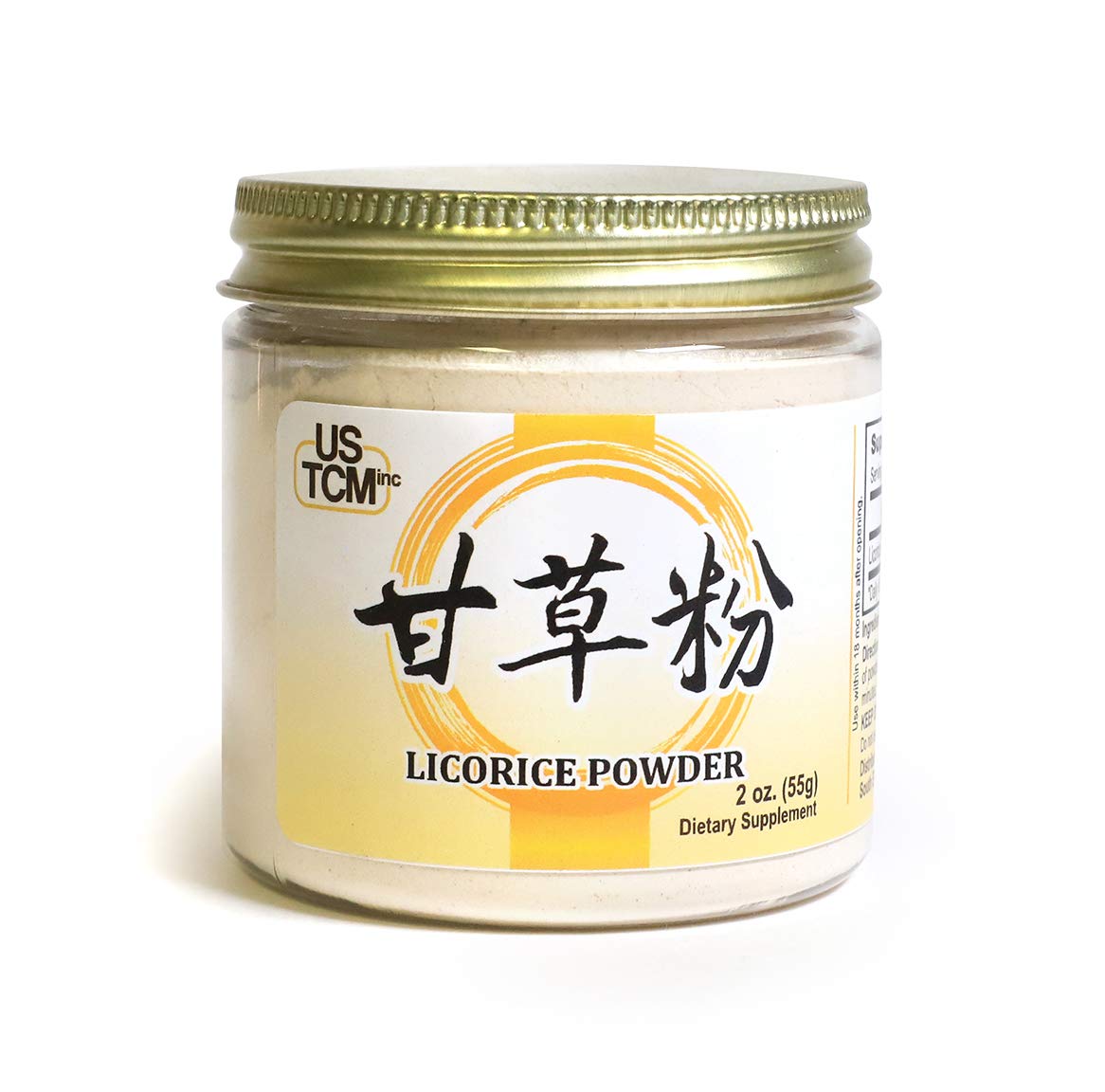 USTCM Licorice Powder Glycyrrhiza Powder Gan Cao Powder 甘草粉 120mesh (2oz) Powder 1 Count