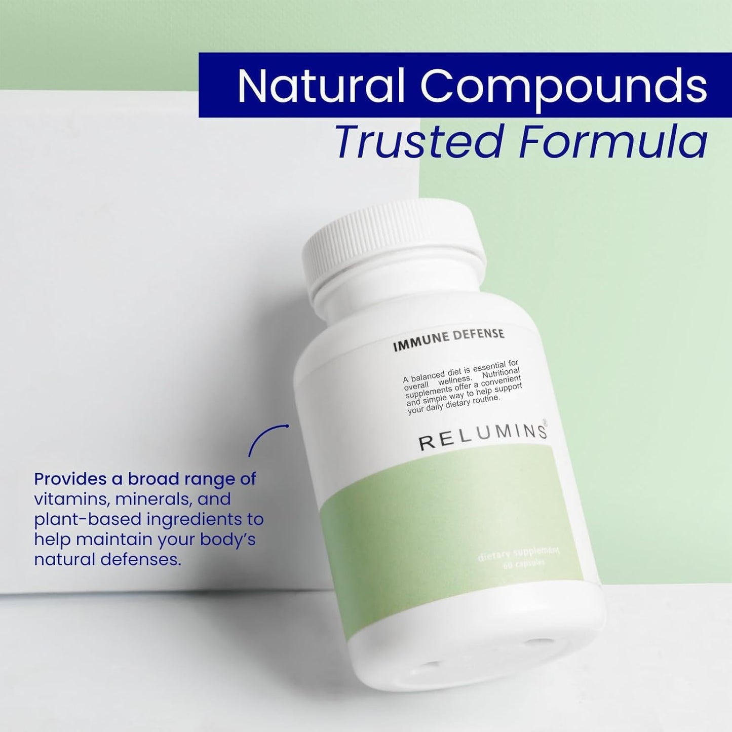 Relumins Immune Boost & Immune Defense Supplement Set Capsules 120