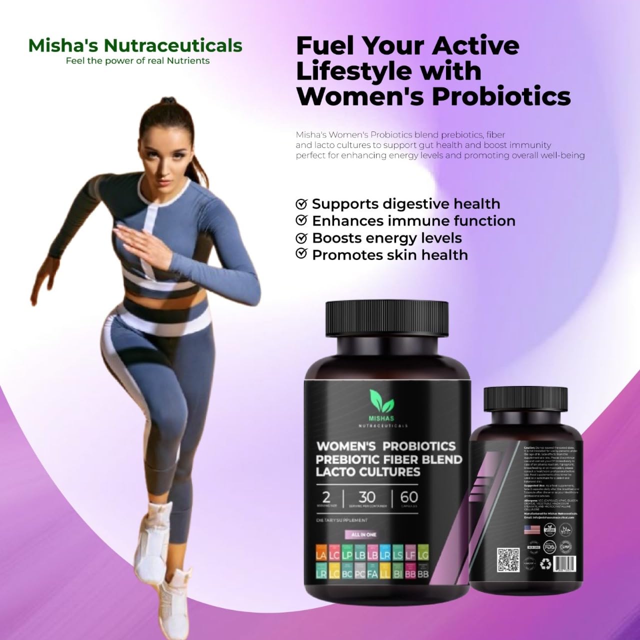 Mishas Probiotics for Women Capsules 60 Count