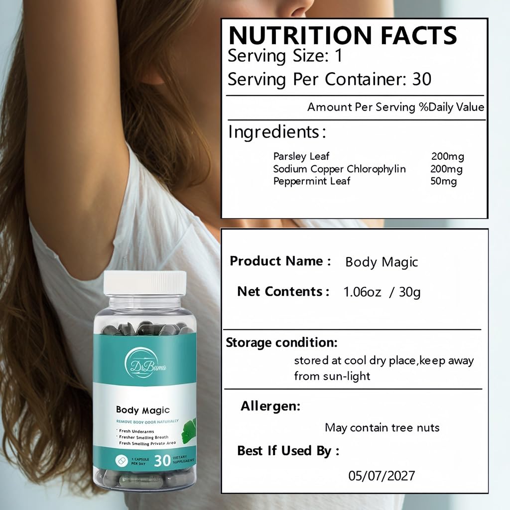DrBuma Body Magic Chlorophyll 60 Capsules