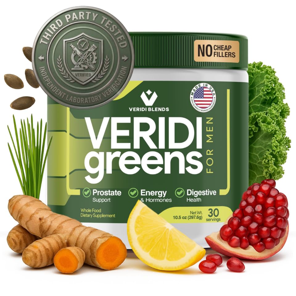 Veridi Blends Greens for Men 40+ Powder, 10.5 oz
