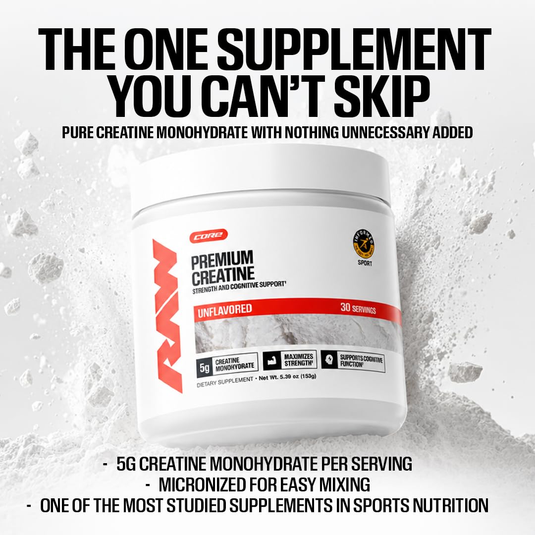 RAW Creatine Monohydrate Powder 17.64