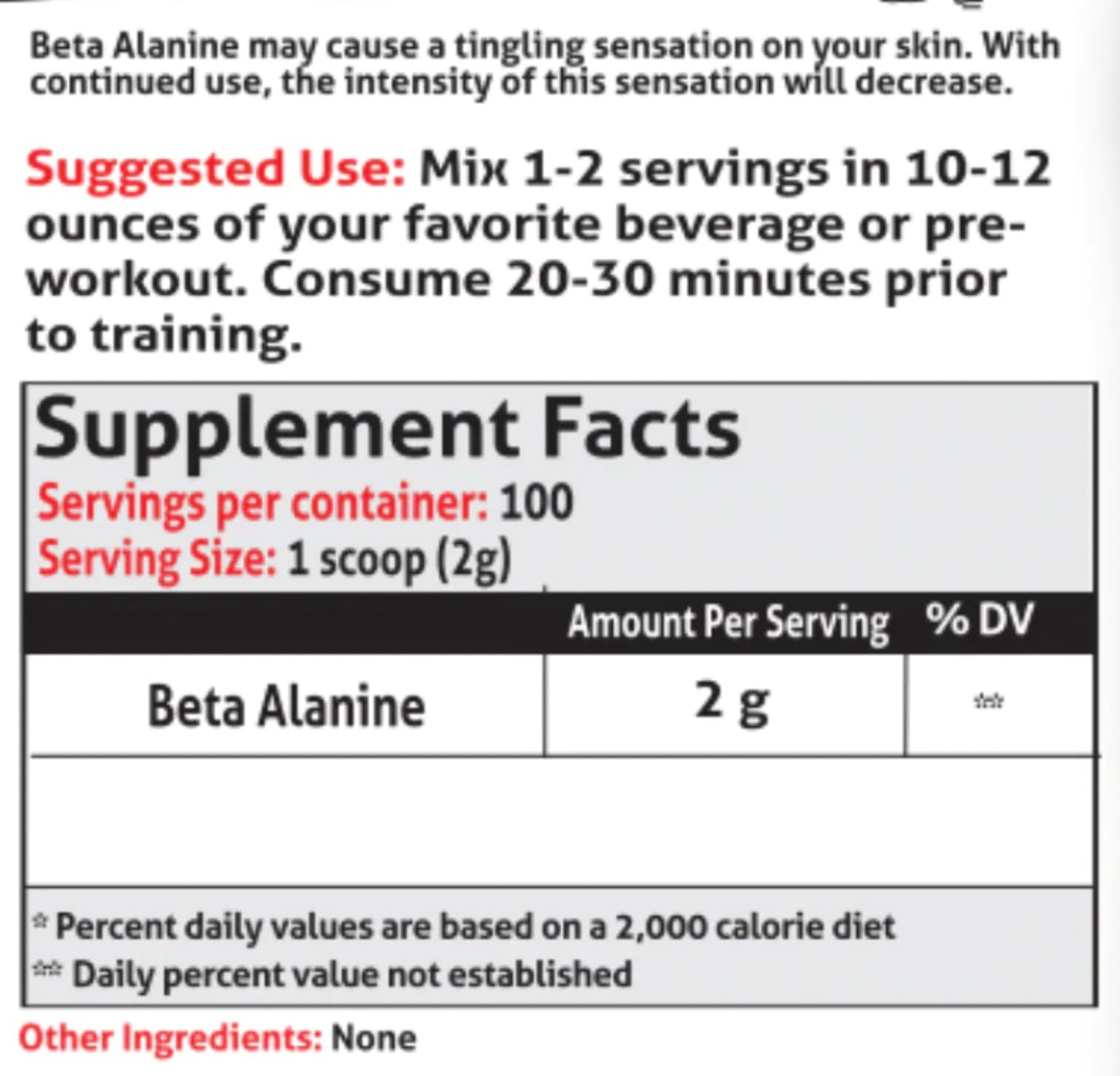 Frontline Formulations Beta Alanine Powder 7.05