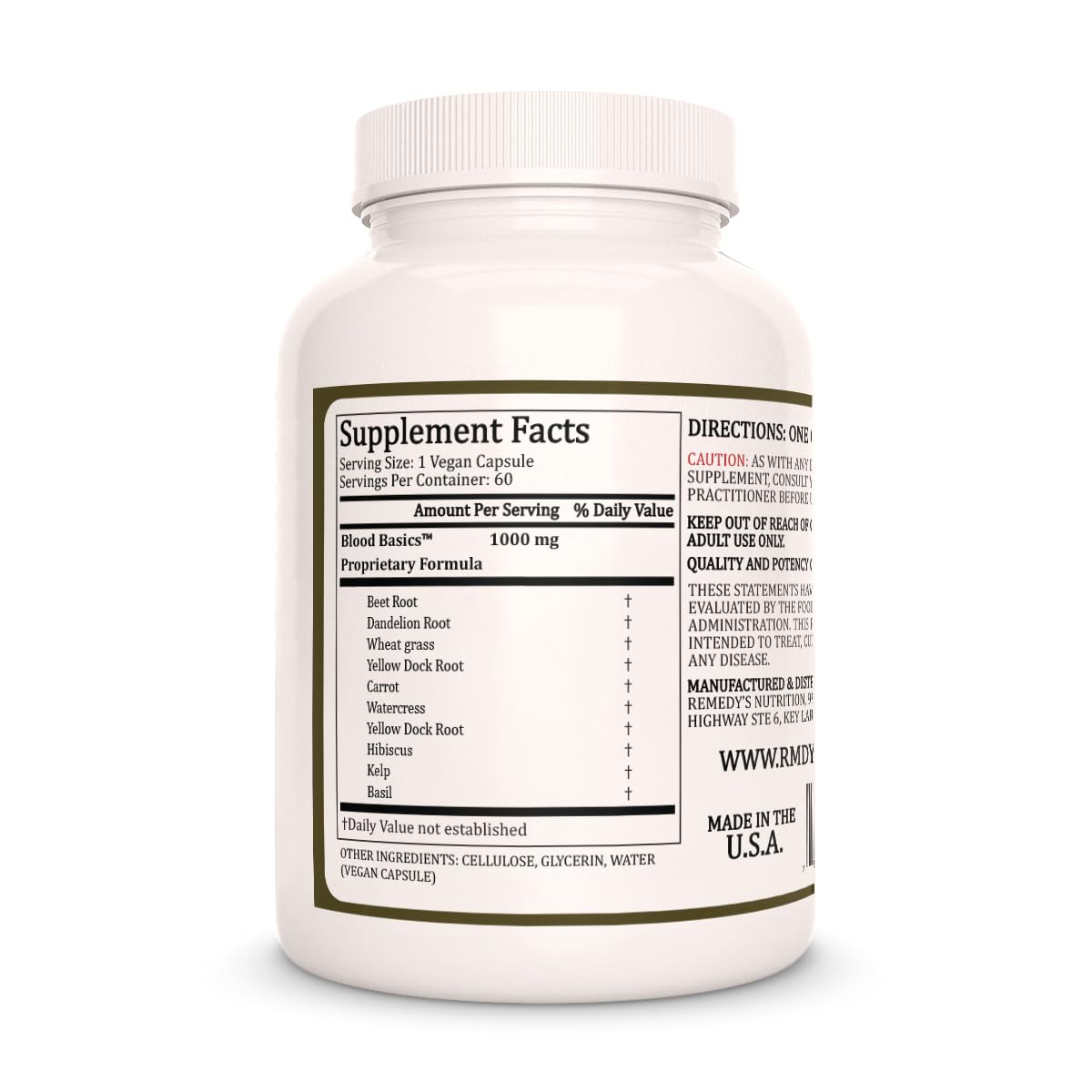 Remedy’s Nutrition Blood Basics 60 Capsules