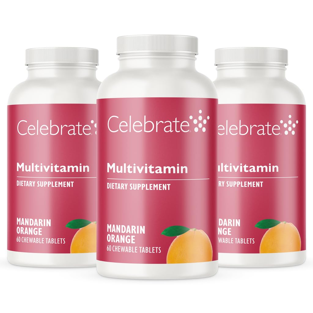 Celebrate Bariatric Supplements Bariatric Multivitamin Chewable Tablets, Iron Free, 180 Tablets